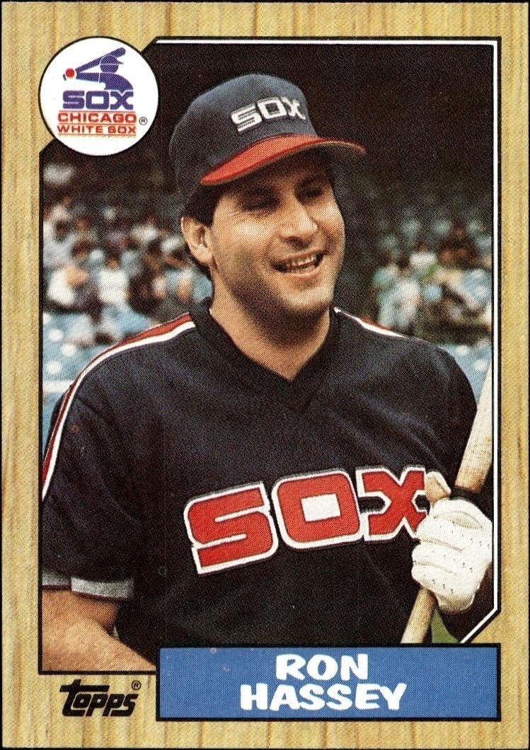 1987 Topps Ron Hassey #667 trading card