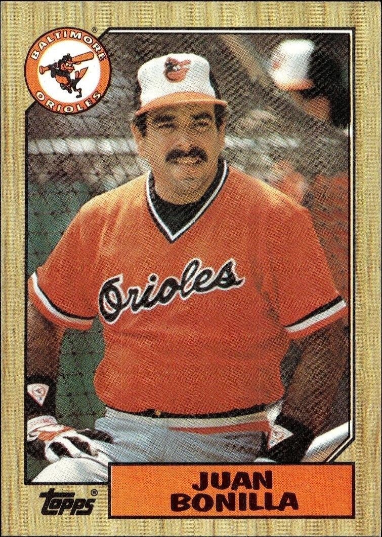 1987 Topps Juan Bonilla #668 trading card