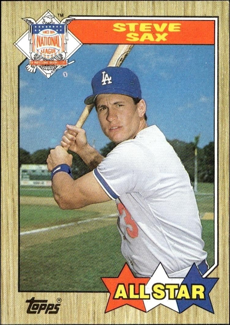 1987 Topps Steve Sax #596 trading card