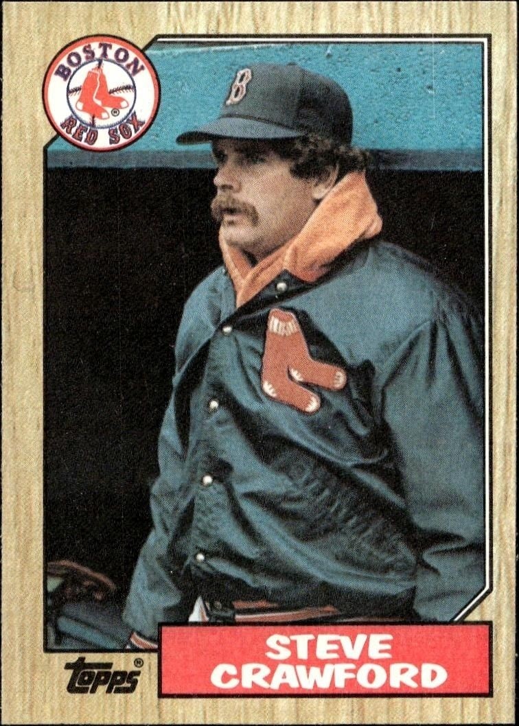 1987 Topps Steve Crawford #589 trading card