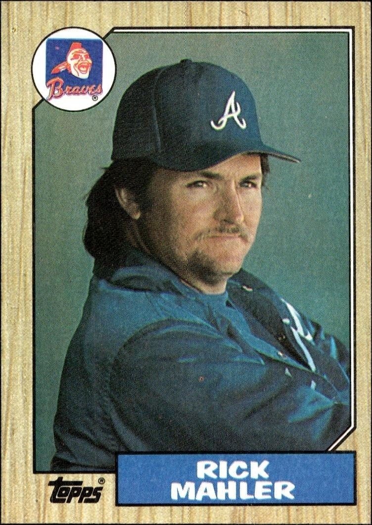 1987 Topps Rick Mahler #242 trading card