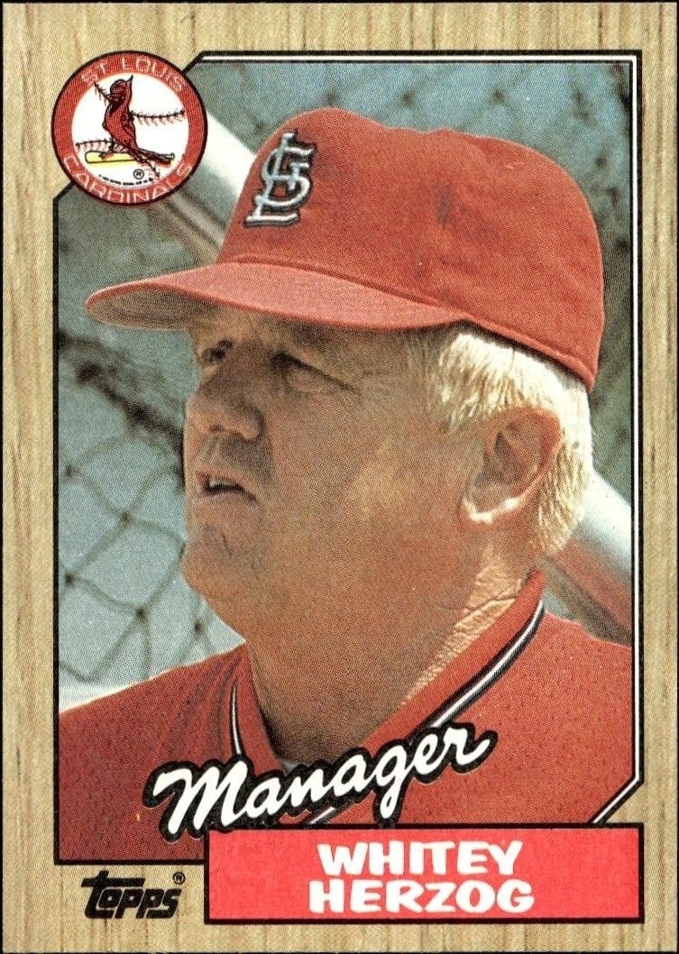 1987 Topps Whitey Herzog #243 trading card