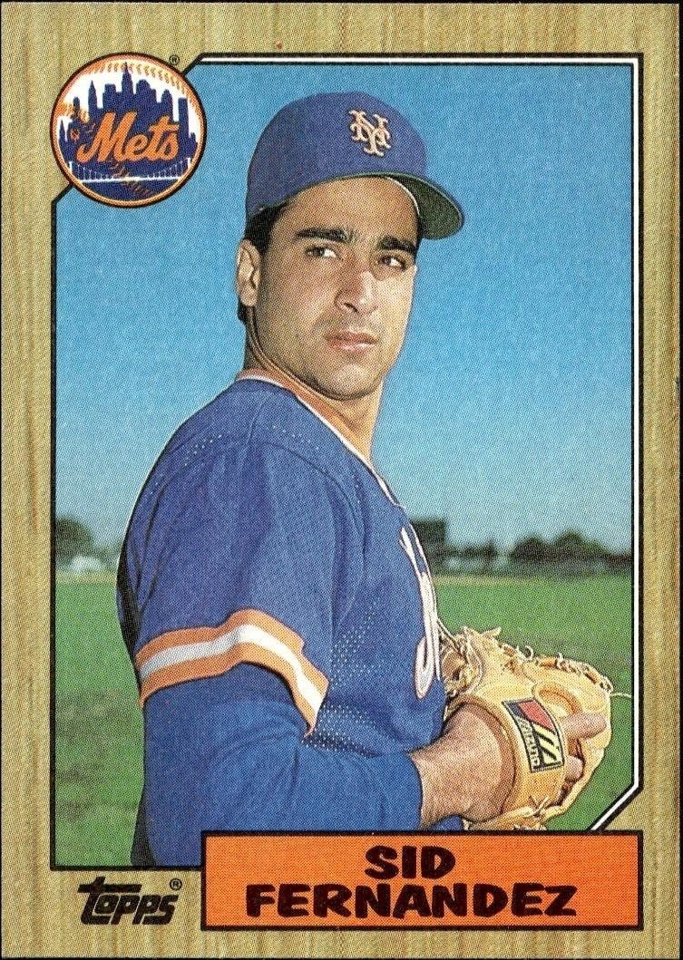 1987 Topps Sid Fernandez #570 trading card