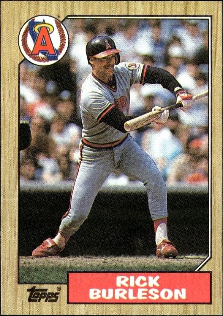 1987 Topps Rick Burleson #579 trading card