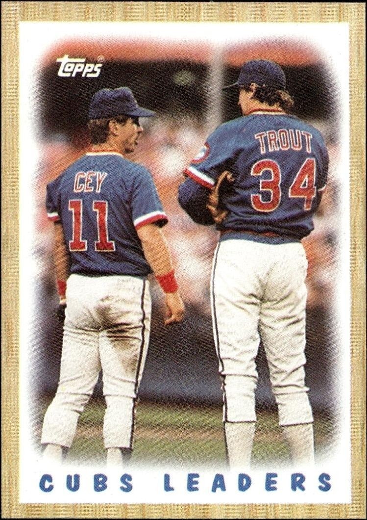 1987 Topps Chicago Cubs #581 trading card
