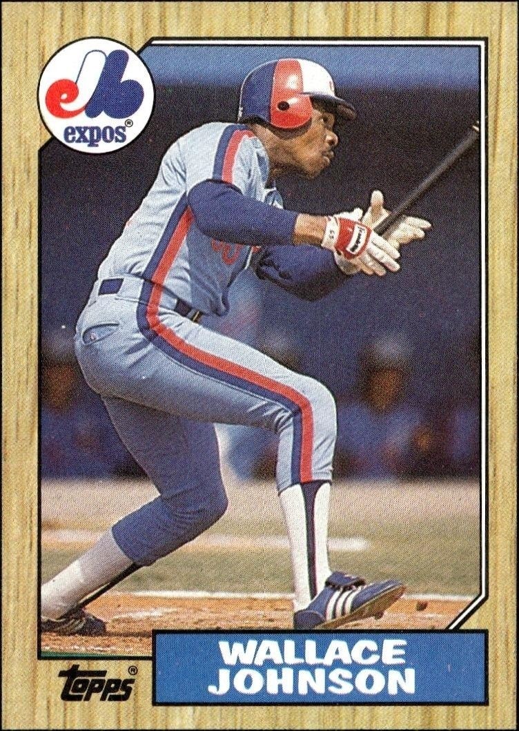 1987 Topps Wallace Johnson #588 trading card
