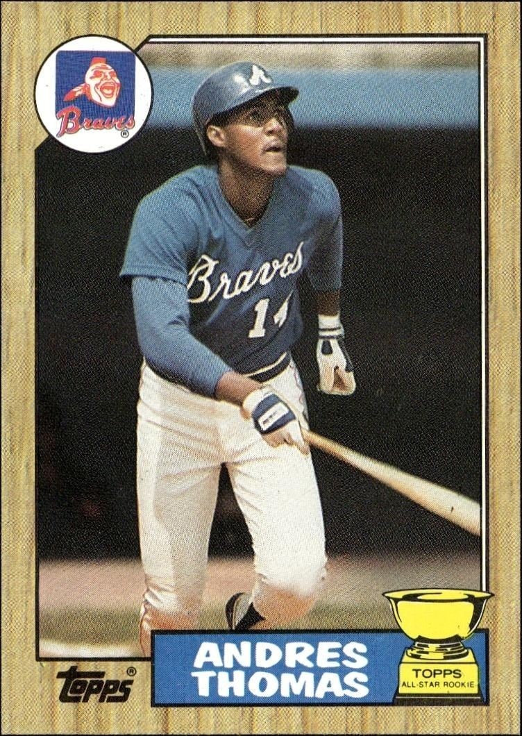 1987 Topps Andres Thomas #296 trading card