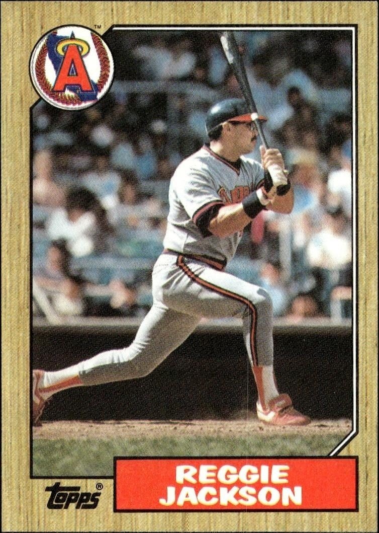1987 Topps Reggie Jackson #300 trading card