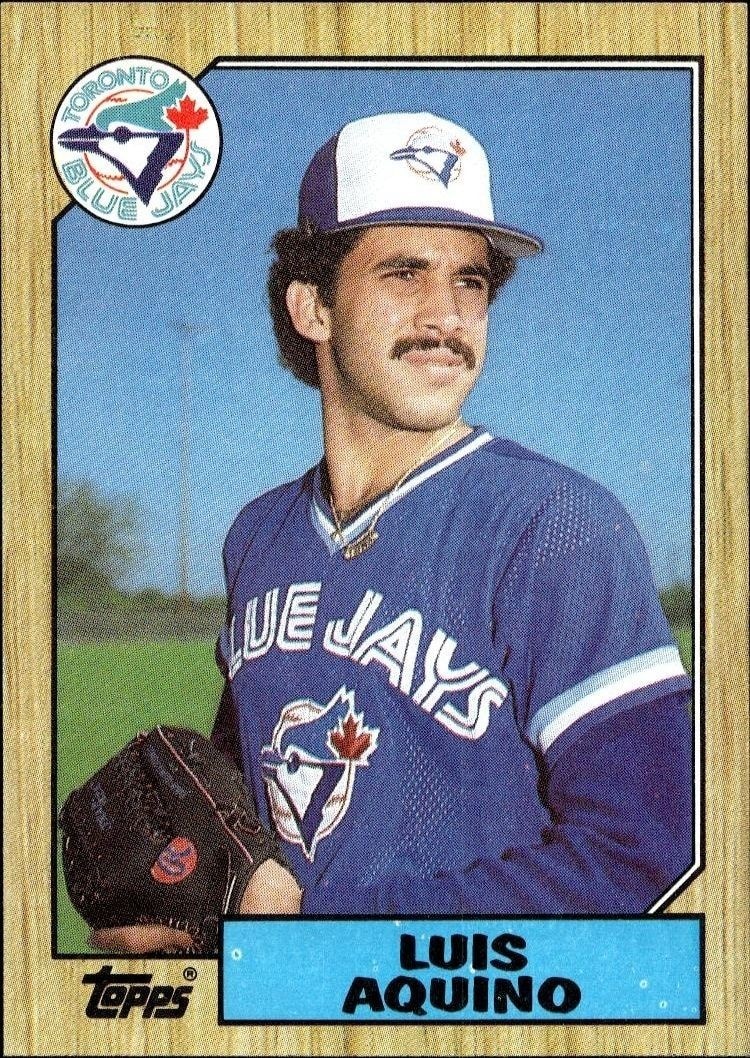 1987 Topps Luis Aquino #301 trading card