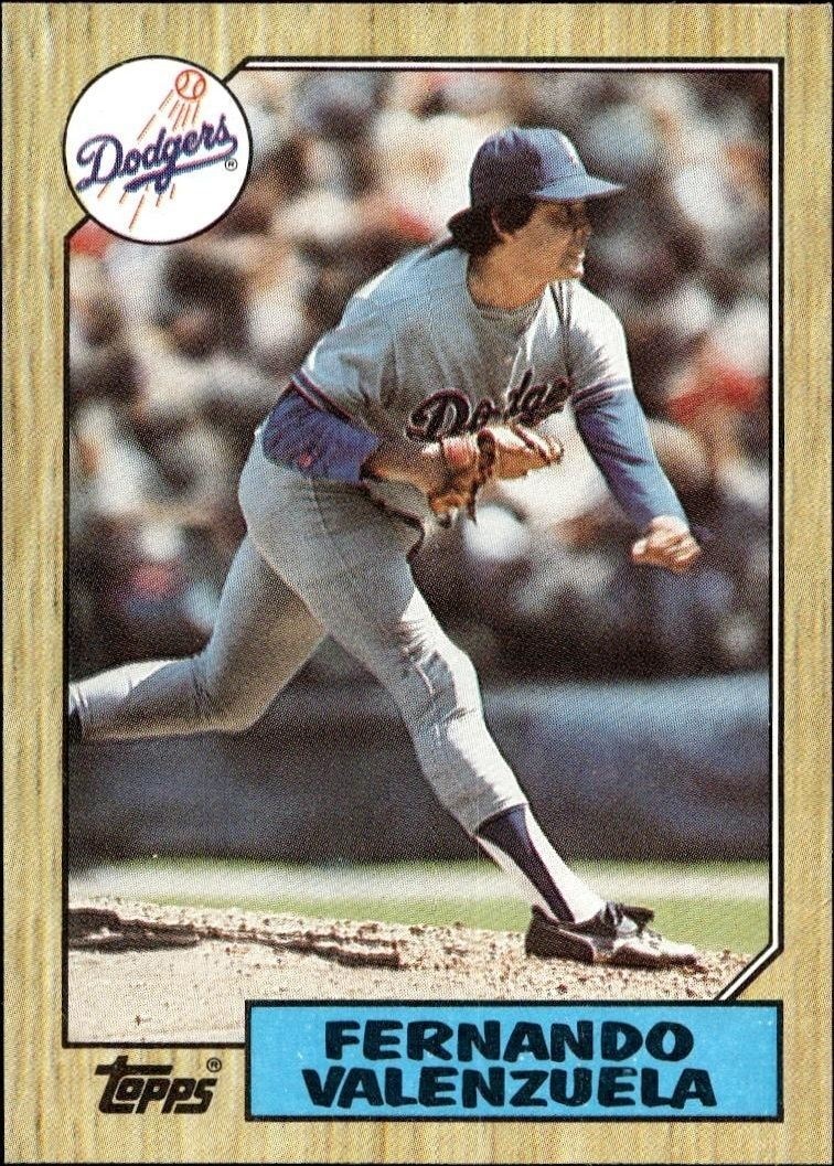 1987 Topps Fernando Valenzuela #410 trading card