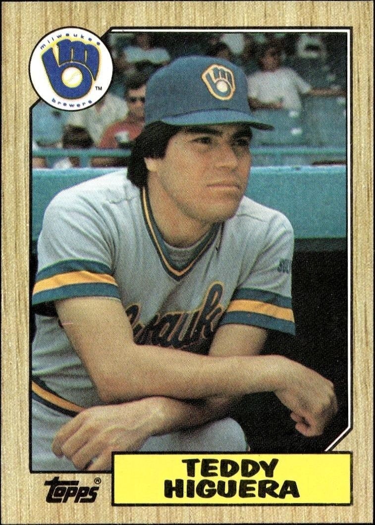 1987 Topps Teddy Higuera #250 trading card