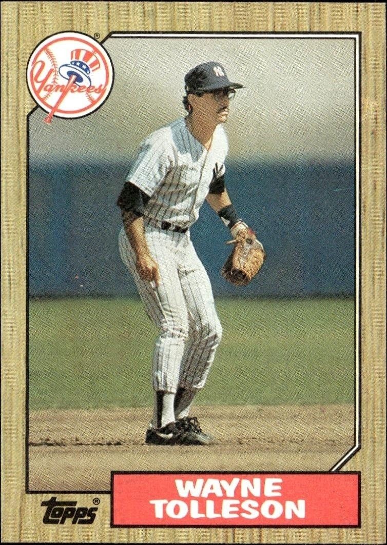 1987 Topps Wayne Tolleson #224 trading card