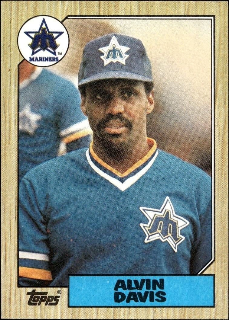 1987 Topps Alvin Davis #235 trading card