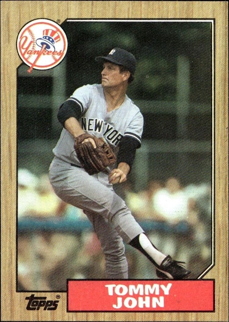 1987 Topps Tommy John #236 trading card