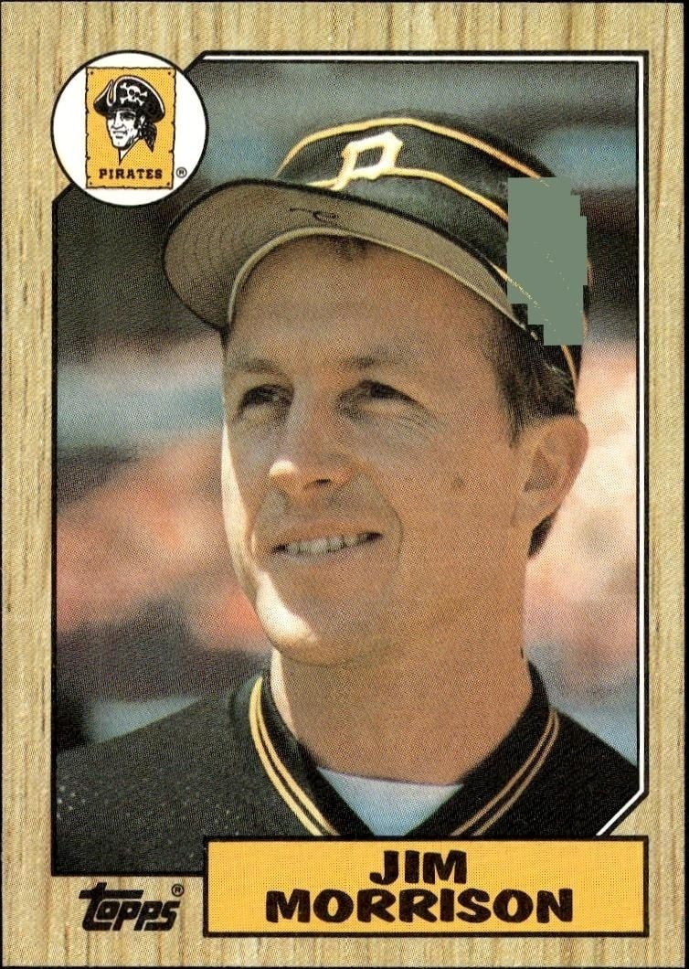 1987 Topps Jim Morrison #237 trading card