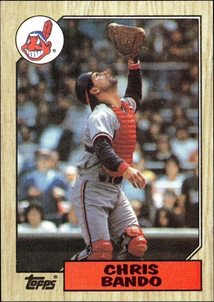 1987 Topps Chris Bando #322 trading card