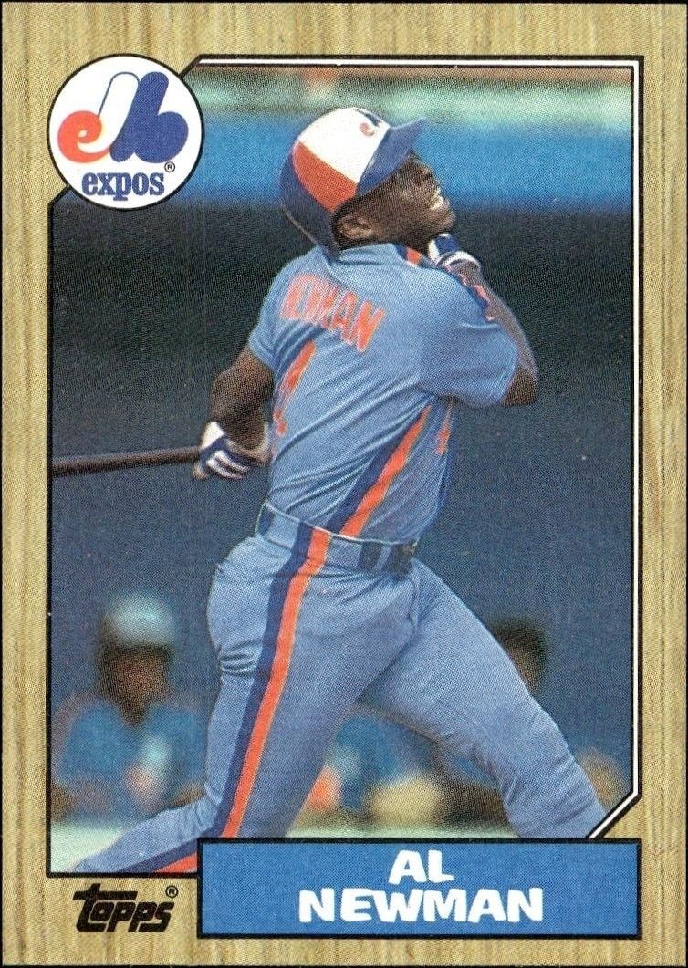 1987 Topps Al Newman #323 trading card