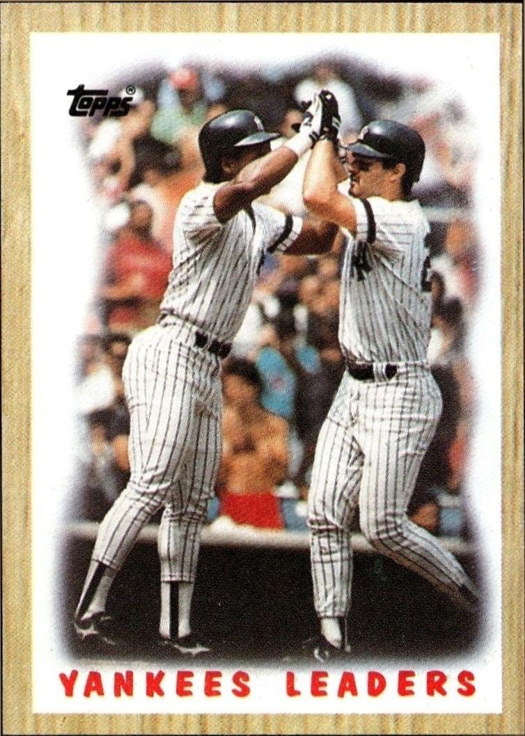 1987 Topps New York Yankees #406 trading card