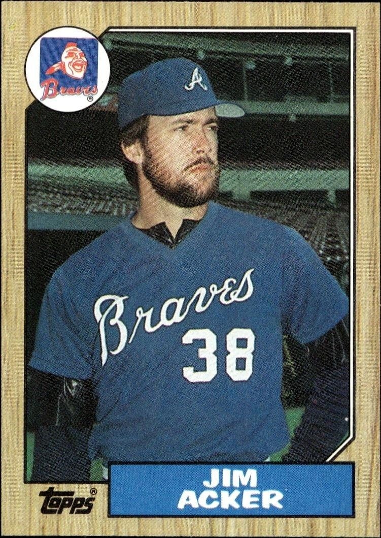 1987 Topps Jim Acker #407 trading card