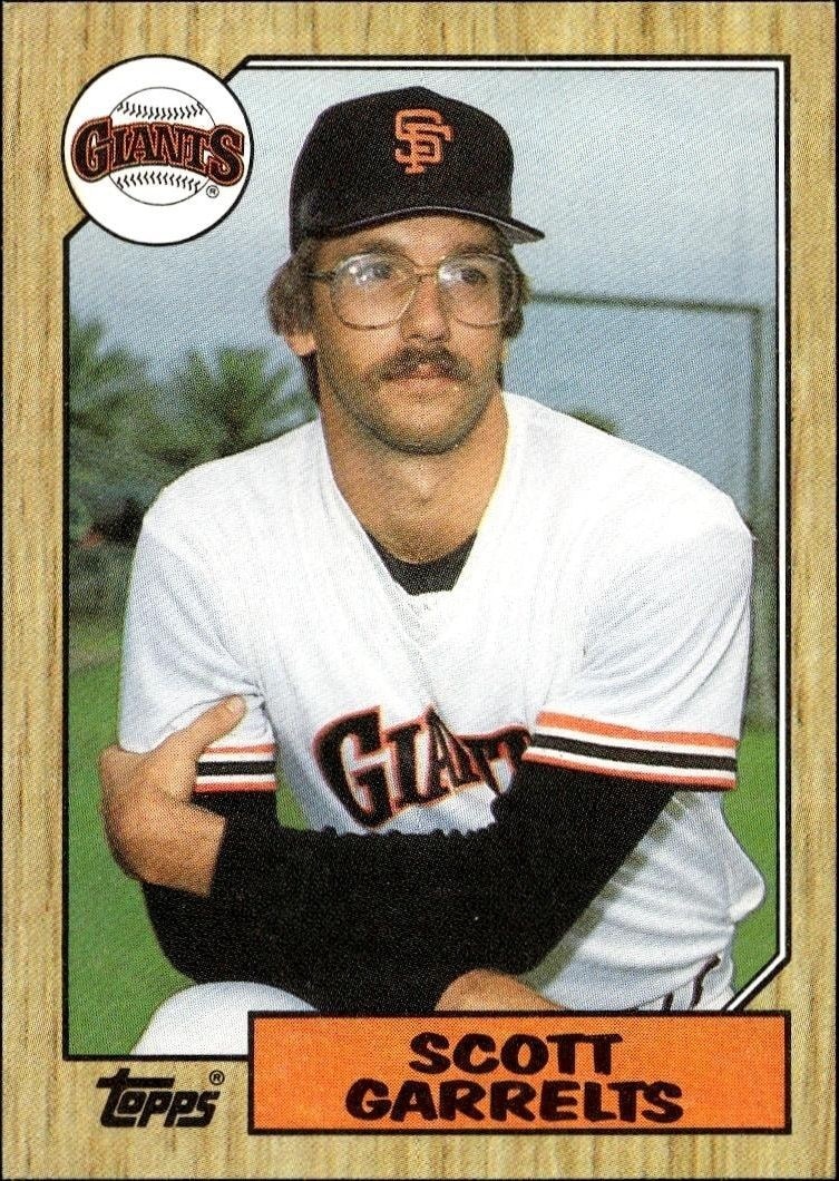 1987 Topps Scott Garrelts #475 trading card