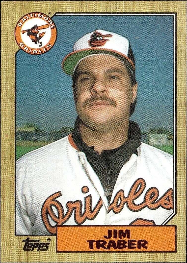 1987 Topps Jim Traber #484 trading card