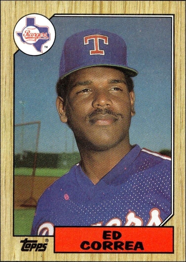 1987 Topps Ed Correa #334 trading card