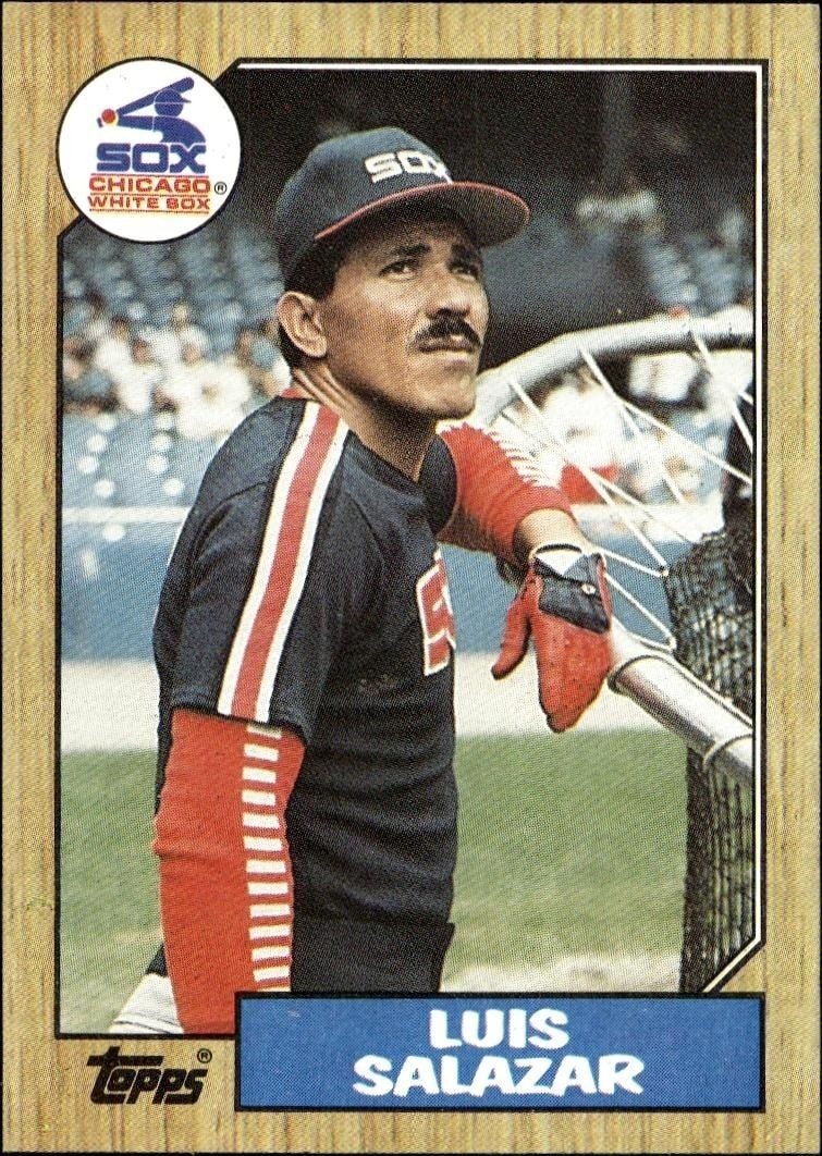 1987 Topps Luis Salazar #454 trading card