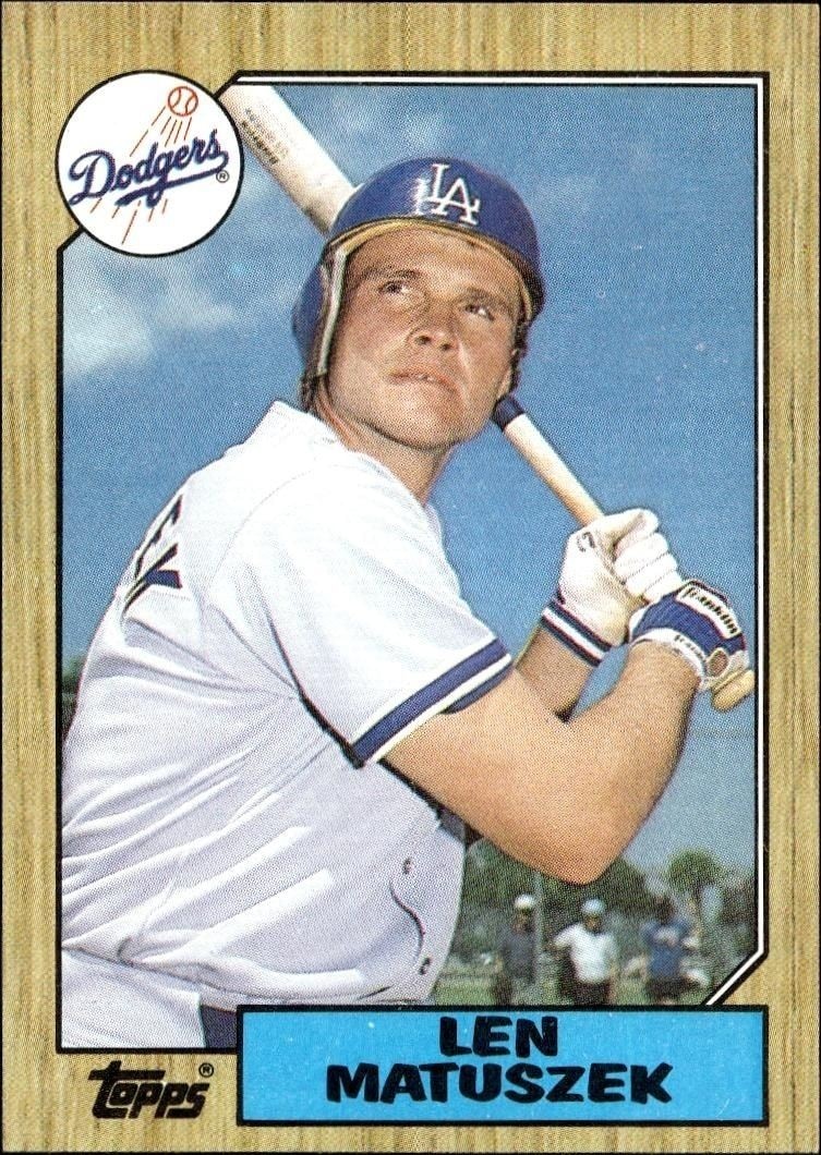 1987 Topps Len Matuszek #457 trading card