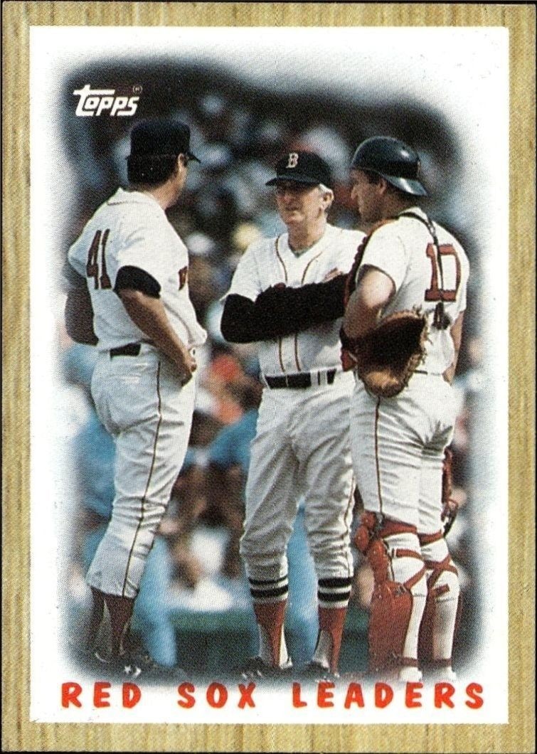 1987 Topps Boston Red Sox #306 trading card