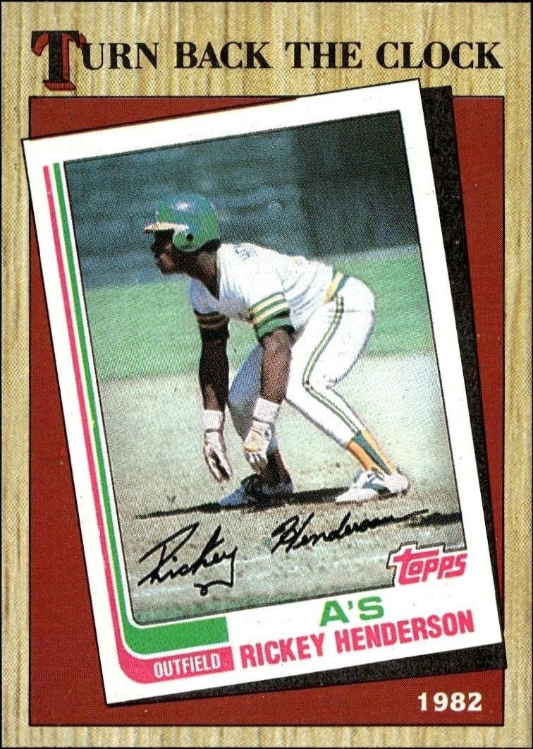 1987 Topps Rickey Henderson #311 trading card