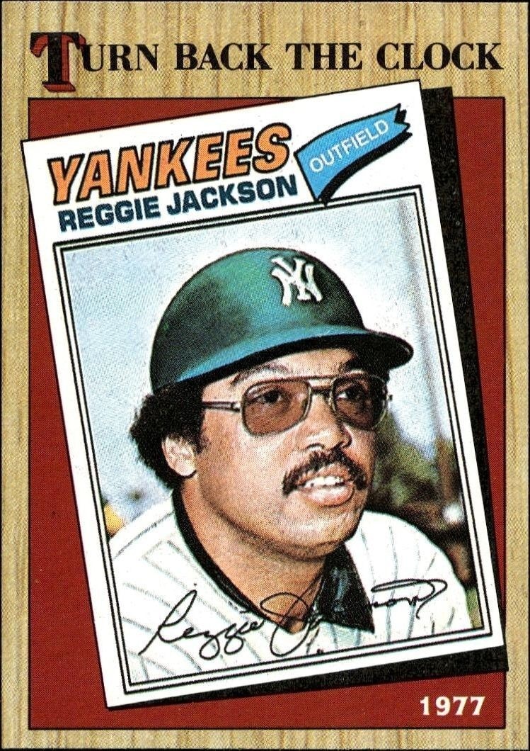 1987 Topps Reggie Jackson #312 trading card