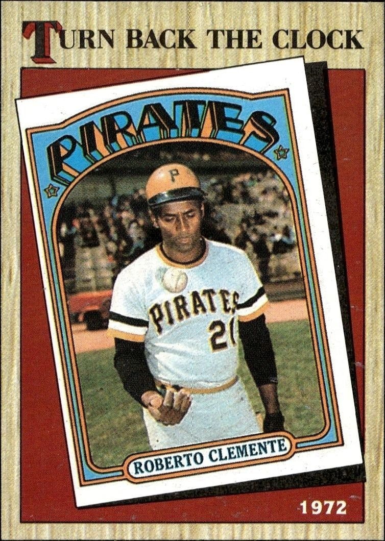 1987 Topps Roberto Clemente #313 trading card
