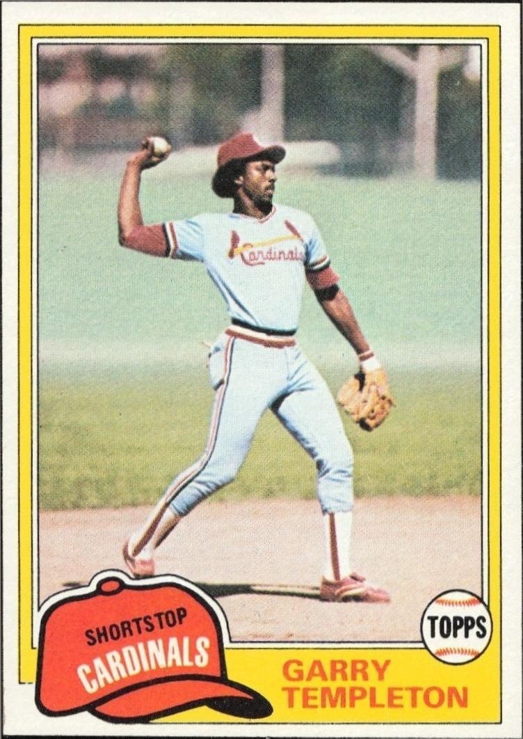 1981 Topps Garry Templeton #485 trading card