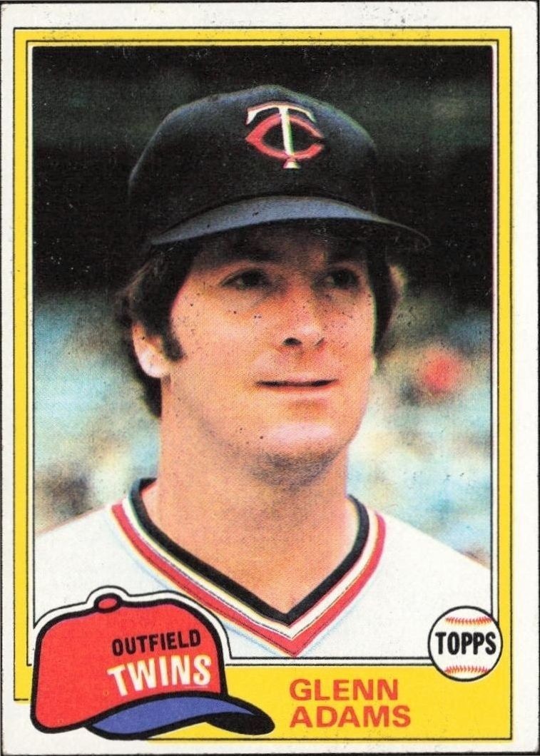 1981 Topps Glenn Adams #18 trading card