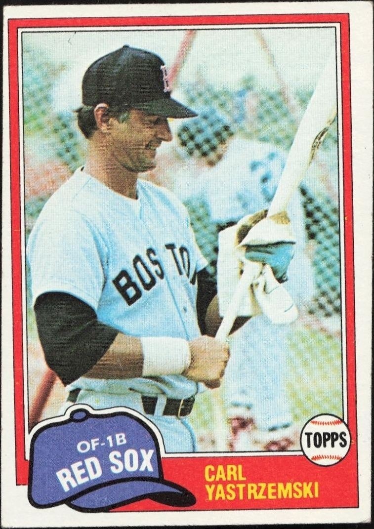 1981 Topps Carl Yastrzemski #110 trading card