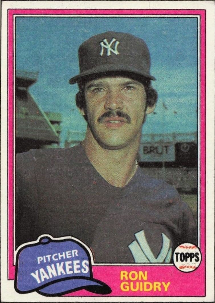 1981 Topps Ron Guidry #250 trading card