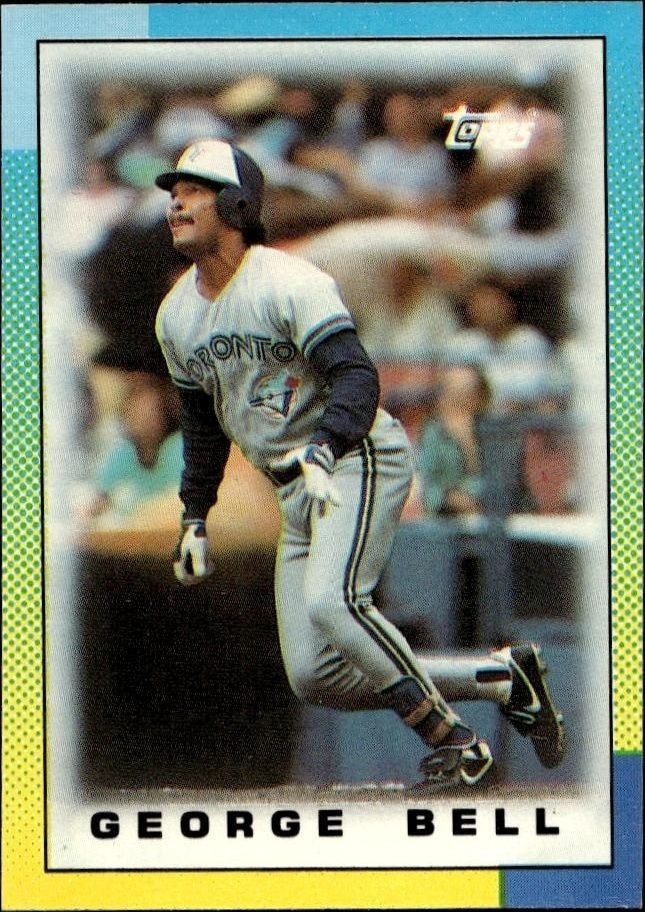 1990 Topps Minis George Bell #41 trading card