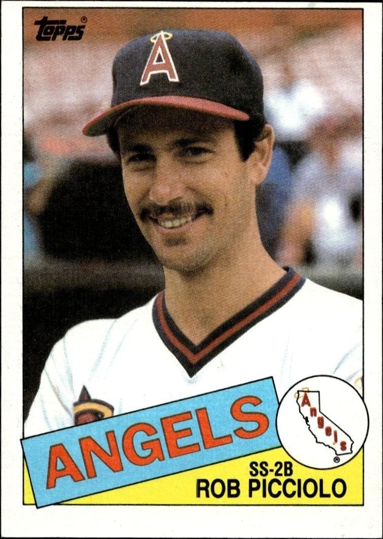 1985 Topps Rob Picciolo #756 trading card