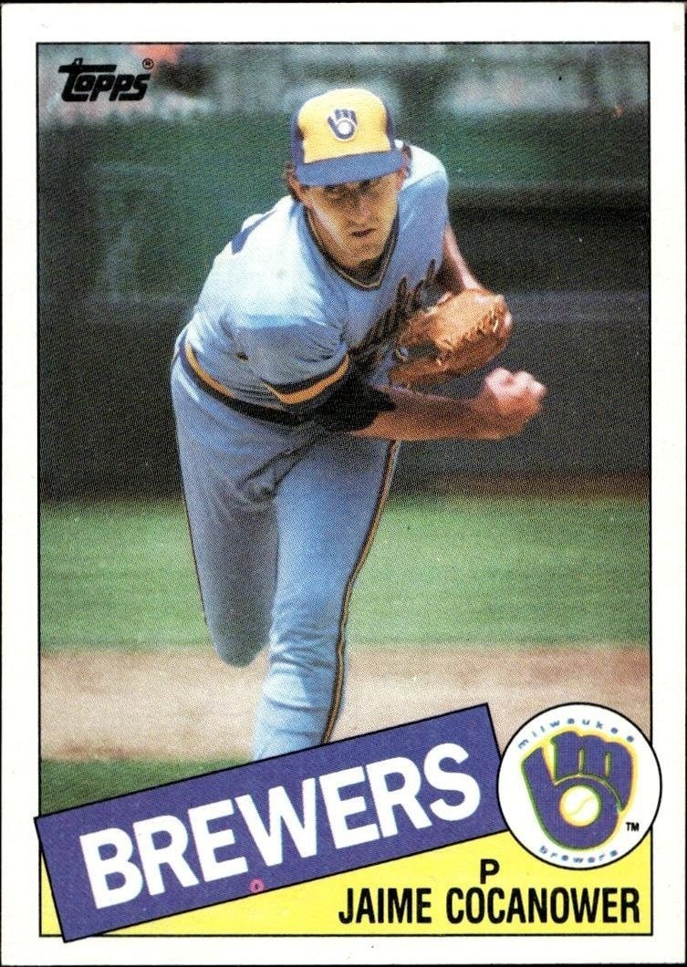 1985 Topps Jaime Cocanower #576 trading card