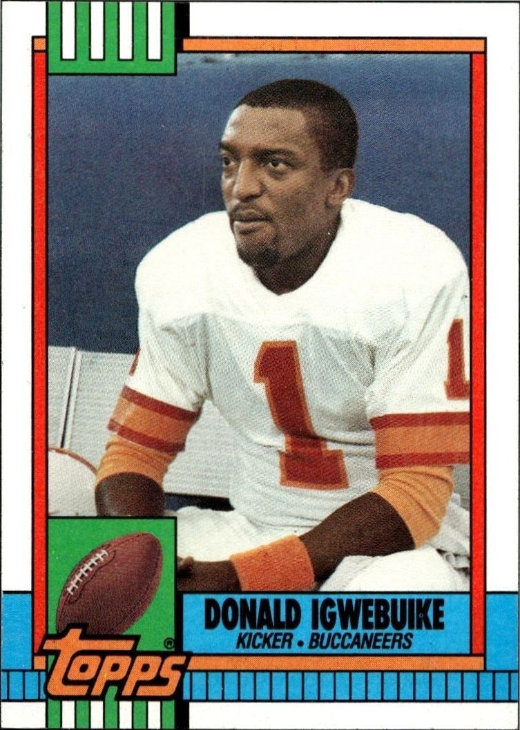 1990 Topps Donald Igwebuike #412 trading card
