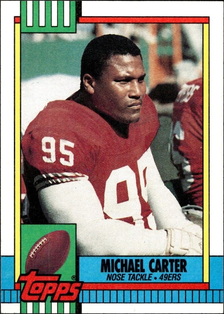 1990 Topps Michael Carter #19 trading card