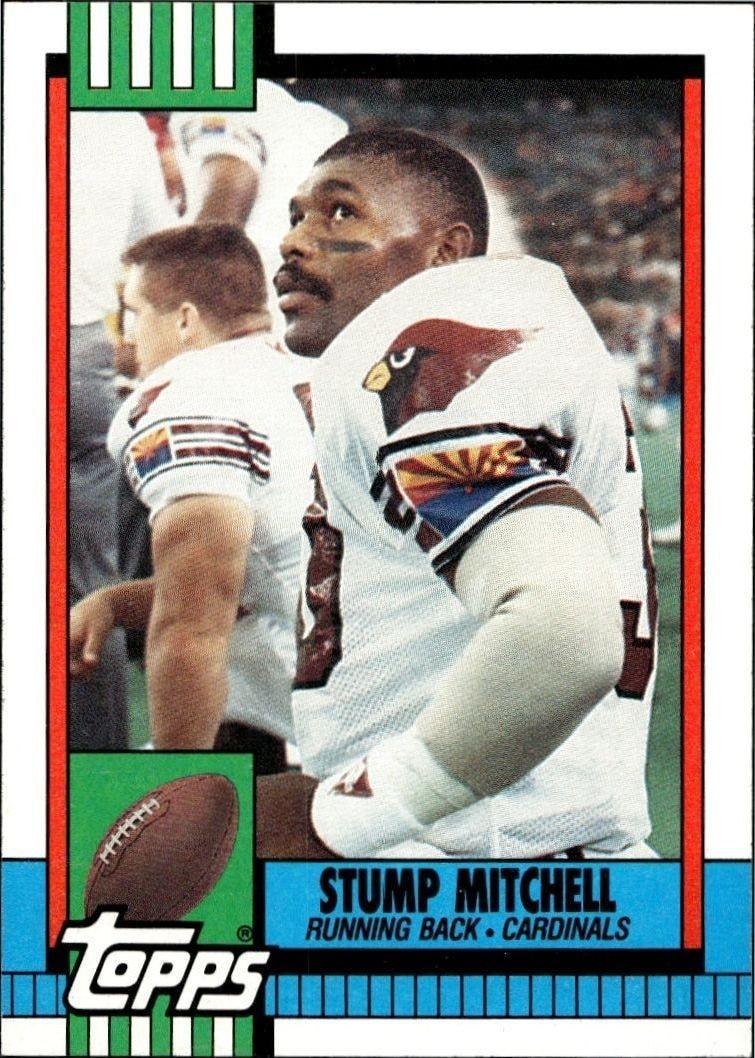 1990 Topps Stump Mitchell #444 trading card