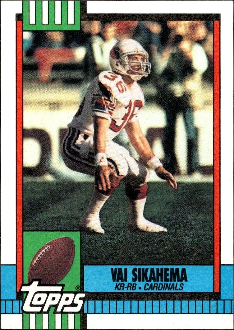 1990 Topps Vai Sikahema #442 trading card