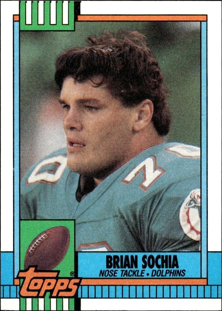 1990 Topps Brian Sochia #329 trading card