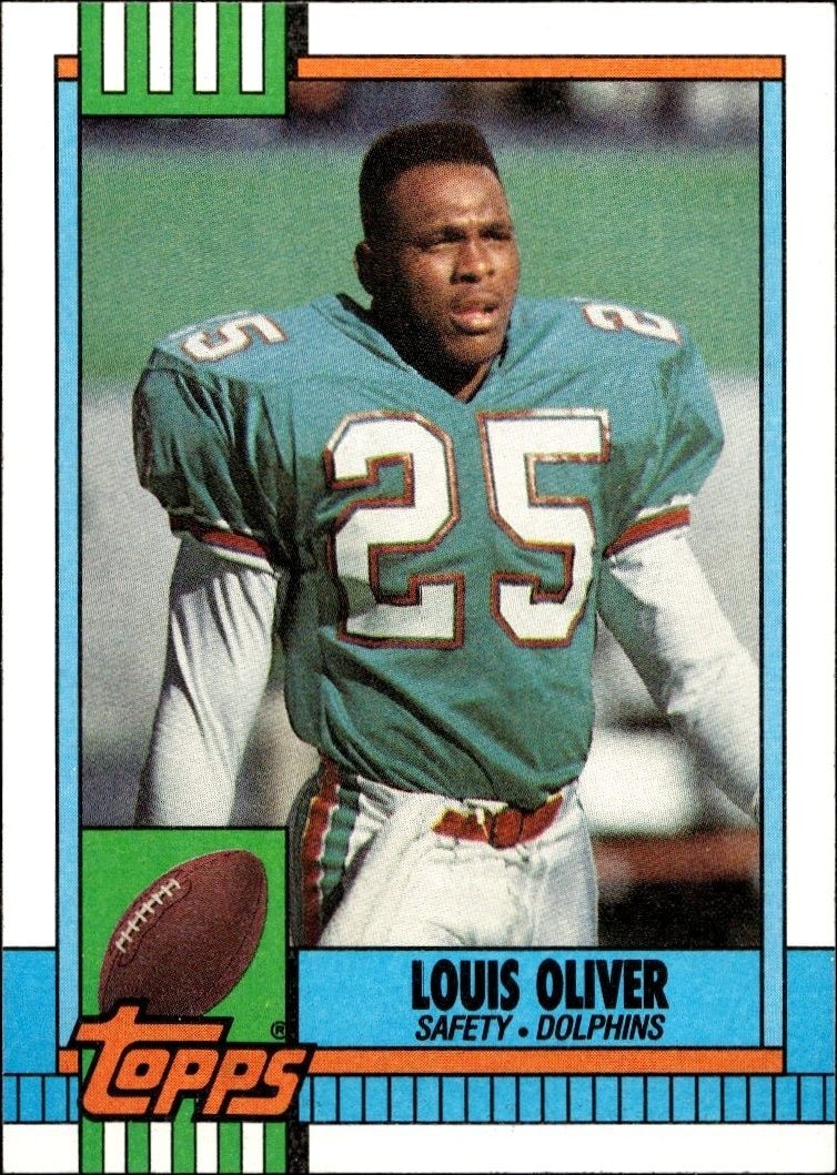 1990 Topps Louis Oliver #318 trading card