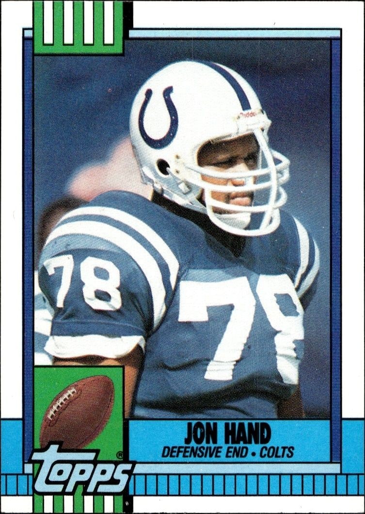 1990 Topps Jon Hand #308 trading card