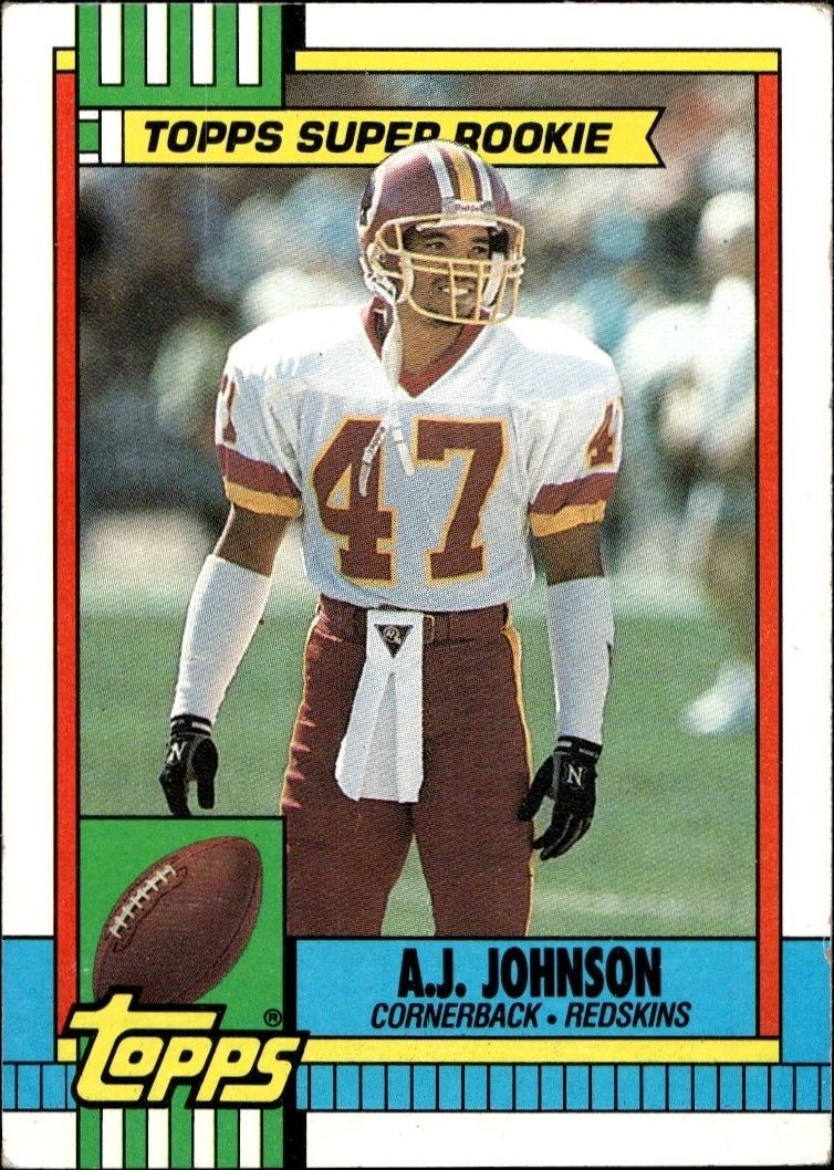 1990 Topps A.J. Johnson #124 trading card