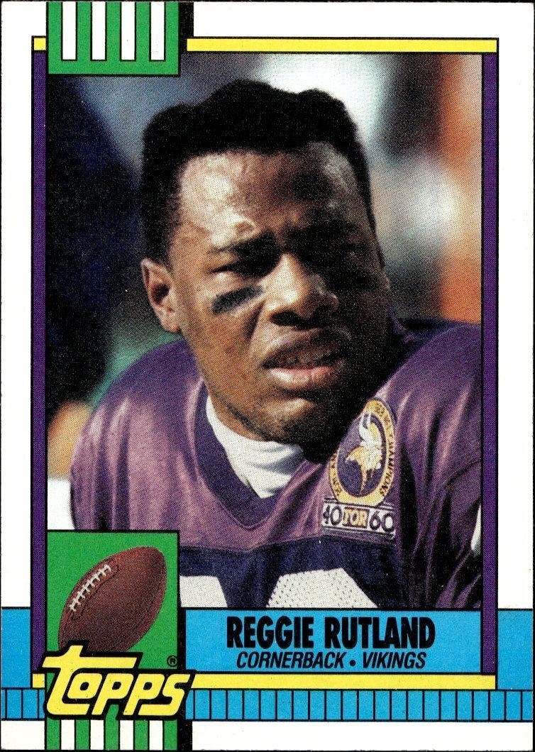 1990 Topps Reggie Rutland #113 trading card