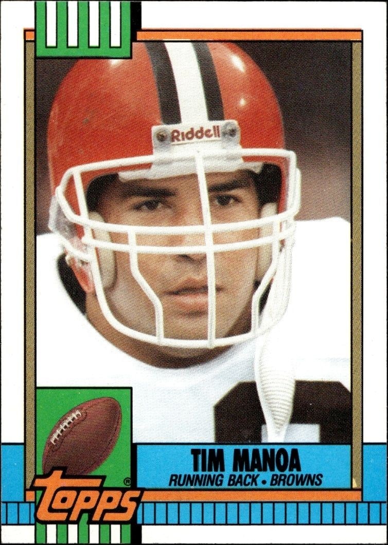 1990 Topps Tim Manoa #167 trading card