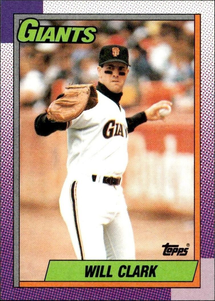 1990 Topps Will Clark #100 trading card